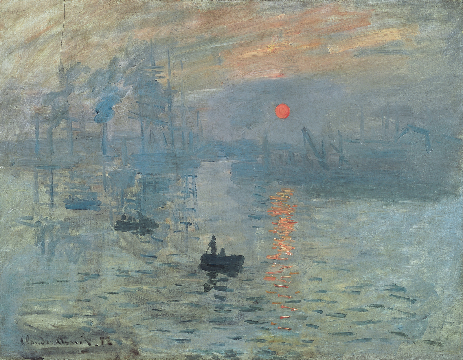Claude Monet. Impression Soleil levant. 1873. Öl / Leinwand. 48 x 63cm
