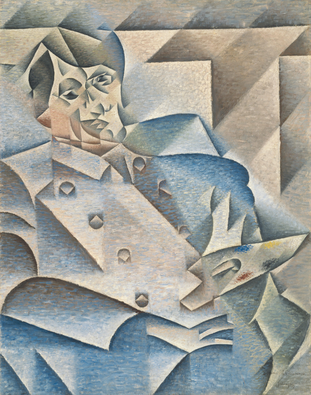 Juan Gris. Portrait Pablo Picasso. 1912. Öl 7 Leinwand. 93,3 x 74,4cm